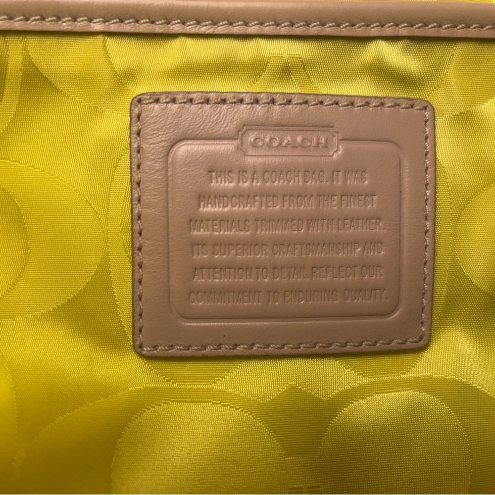 Coach Yellow Everyday Tote Bag - Picture 13 of 13